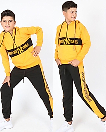 Garson kapsünlu yarım fermuarlı takım