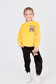 Likrali penye kadife çocuk takımı